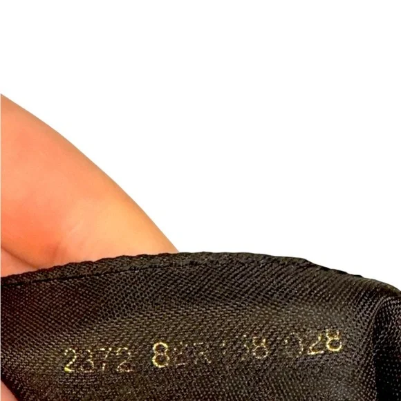 New Auth Fendi zucchino Monogram mini hobo Shoulder Bag orange black logo canvas - Picture 9 of 16